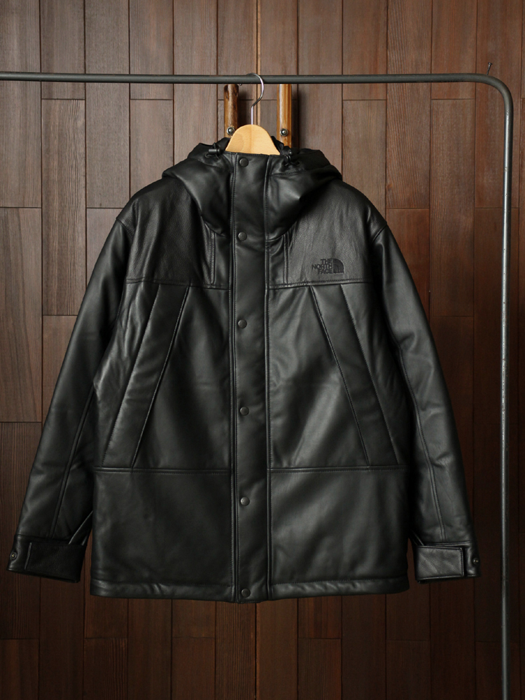 THE NORTH FACE PURPLE LABEL｜MOUNTAIN DOWN LEATHER JACKET #BLACK 