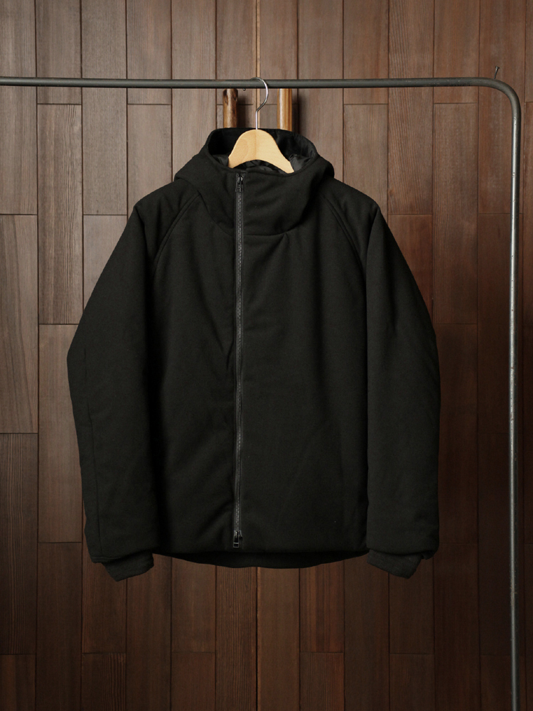 CURLY｜CRUST HOODED RD BLOUSON #BLACK – Diffusion