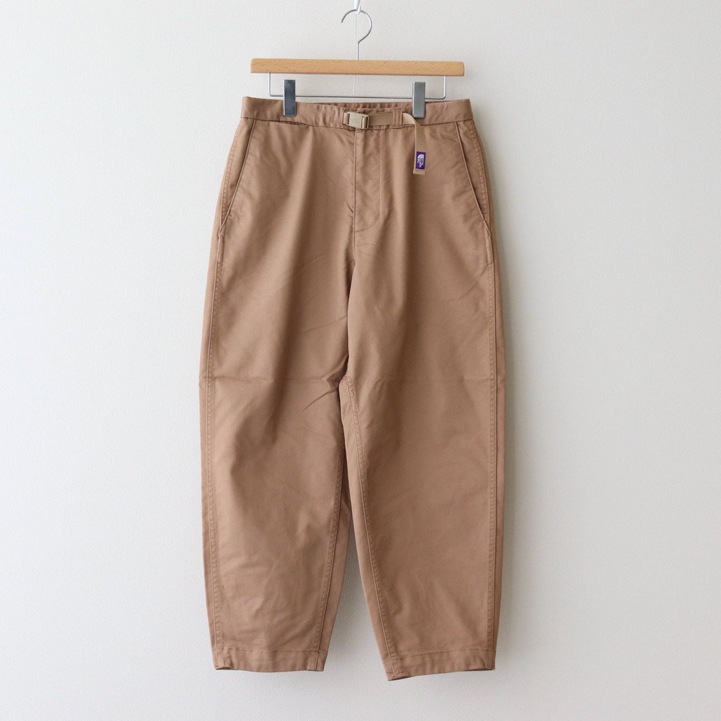 THE NORTH FACE PURPLE LABEL｜STRETCH TWILL WIDE TAPERED PANTS #TAN