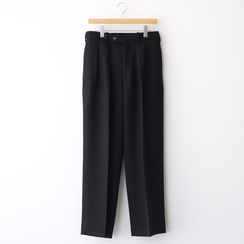 DOUBLE PLEATED TROUSERS #BLACK [A22C-06PT01C] – Diffusion