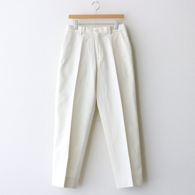 FLAT-FRONT TROUSERS #IVORY [A23B-02PT02C]